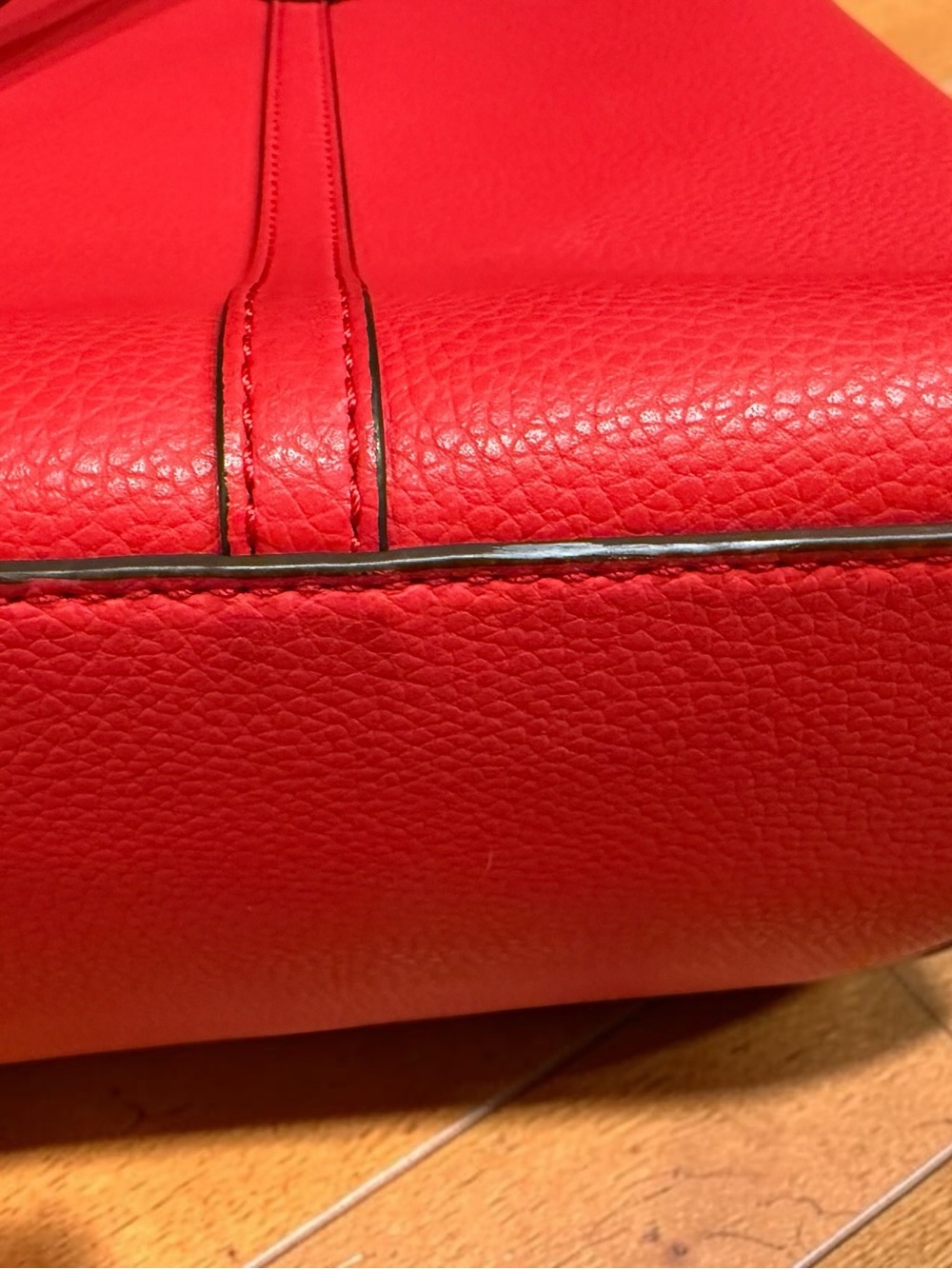 Tory Burch Red Perry Triple Compartment Tote EUC - Picture 4 of 9